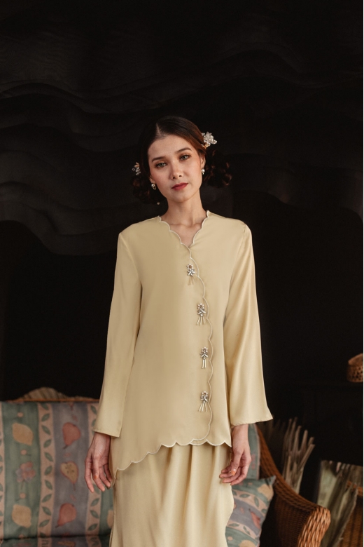 Family Edition Women Sulam Kebaya - Baby Yellow